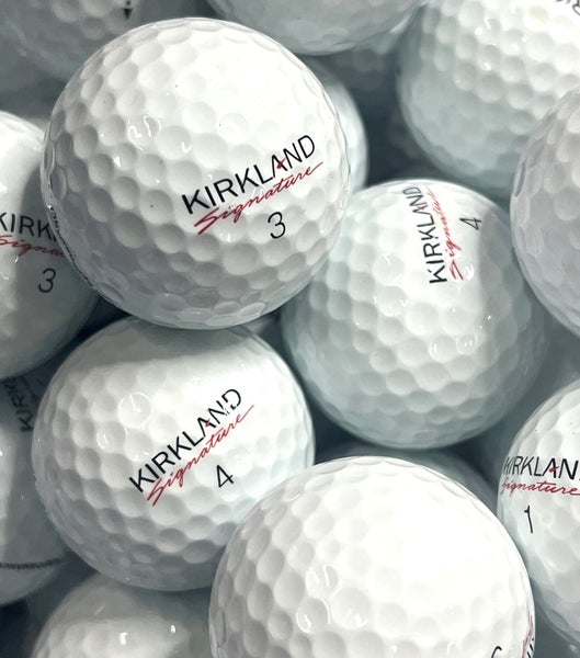 4 Dozen Near Mint AAAA White Kirkland Signature Used Golf Balls