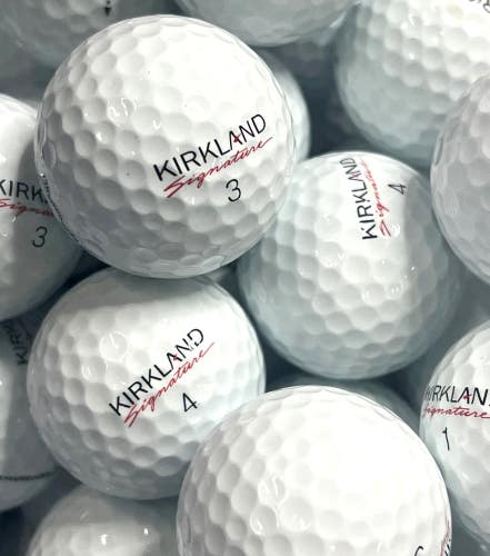 5 Dozen Near Mint AAAA White Kirkland Signature Used Golf Balls