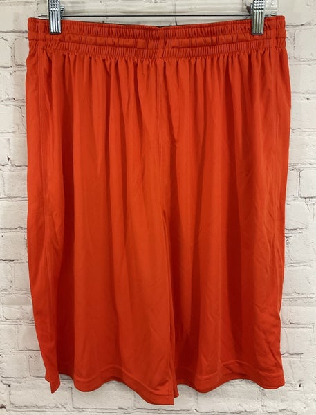 Alleson Athletics 80185 Youth's 100% Polyester Sports Shorts Orange Large