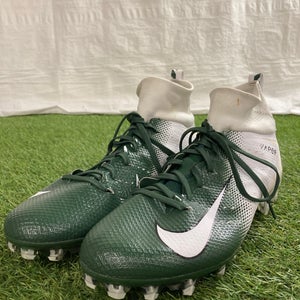 Green Men's Size M 11.5 (W 12.5) Adult Nike Vapor untouchable 3 Mid Top Cleats Molded Cleats (Used)
