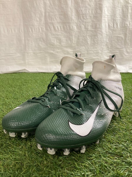 Green Men's Size M 11.5 (W 12.5) Adult Nike Vapor untouchable 3 Mid Top Cleats Molded Cleats (Used)
