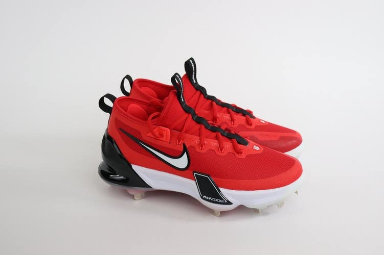 Nike Force Zoom Trout 9 Elite Baseball Cleats Red White US Size 7.5 M FB2906-600