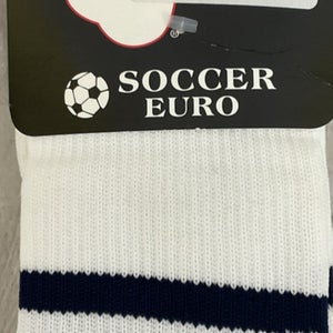 Pear Sox Durable Thick Soccer Sock Three Stripe One Pair Stretch Yarn Breathable