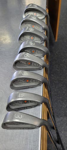 Used Ping EYE 2 ORANGE Mens Iron Set RH 3I-PW 11497-S000152618