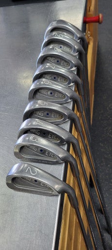 Used Ping EYE 2 BLUE DOT 2-W Mens Iron Set RH 2I-PW 11497-S000152606