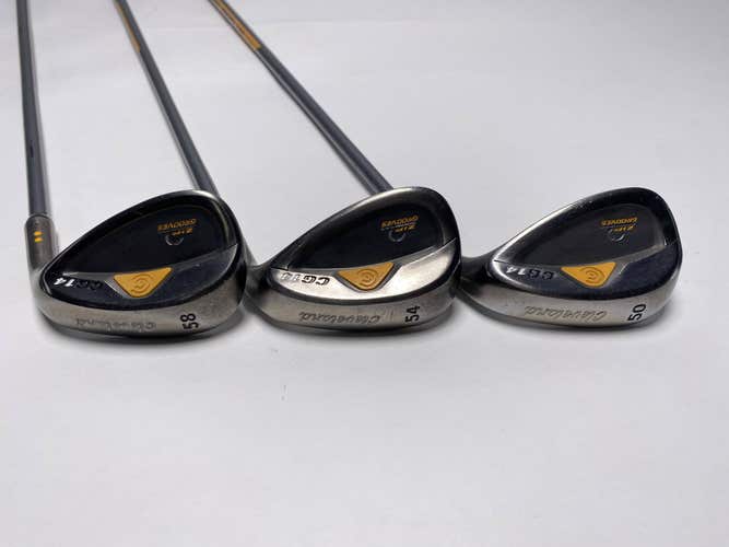 Cleveland CG14 Gunmetal Wedge Set 50* 8 | 54* 12 | 58* 12 G-TECH Mens RH