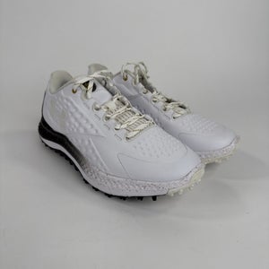 Under Armour Curry 1 Golf Shoes Mens Size 8 White Black Synthetic 3027378-101