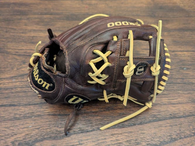 Wilson A2000 Dustin Pedroia Model 11.5 - Fully Reconditioned New FlatBill Laces
