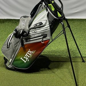 Lynx Golf DryTech 5.0 Series Flare Waterproof Stand Bag Hombre Gray/Green NEW!
