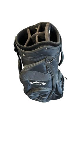 Used Callaway 6 WAY Mens Cart Bag Black 10299-S000301277