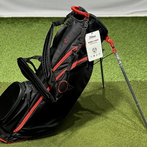 Titleist Players 4 Carbon Double Strap Stand Golf Bag Black/Red - No Logo - NEW!