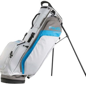 PING Hoofer 231 Golf Stand Carry Bag 5-Way Divider Light Grey/Blue/Graphite New!