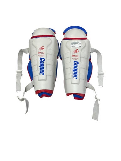 Used Cooper SG 650 Senior Shin Guards White 15" 11833-S000166302