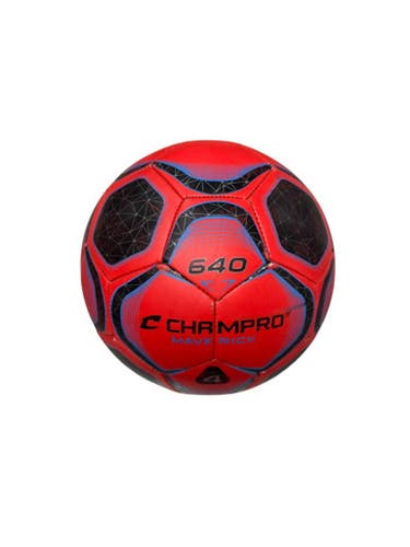Used Champro 640 All Size Soccer Ball Black/Royal/Red 4 11833-S000166319