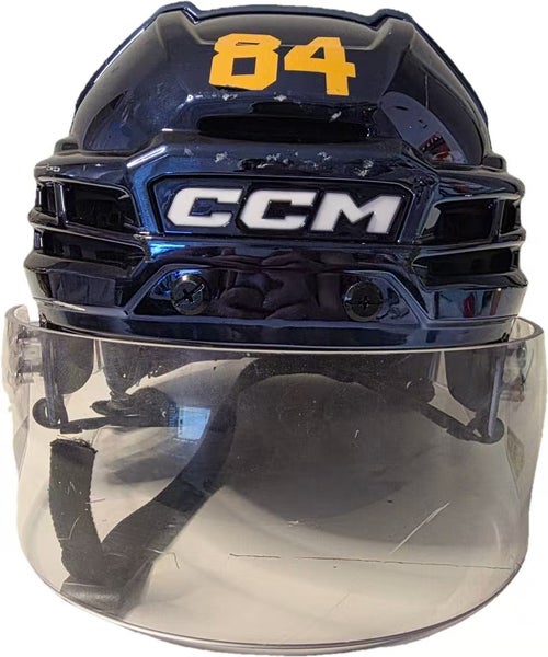 Large CCM Super Tacks X Helmet Pro Stock-Navy Chrome(Used)