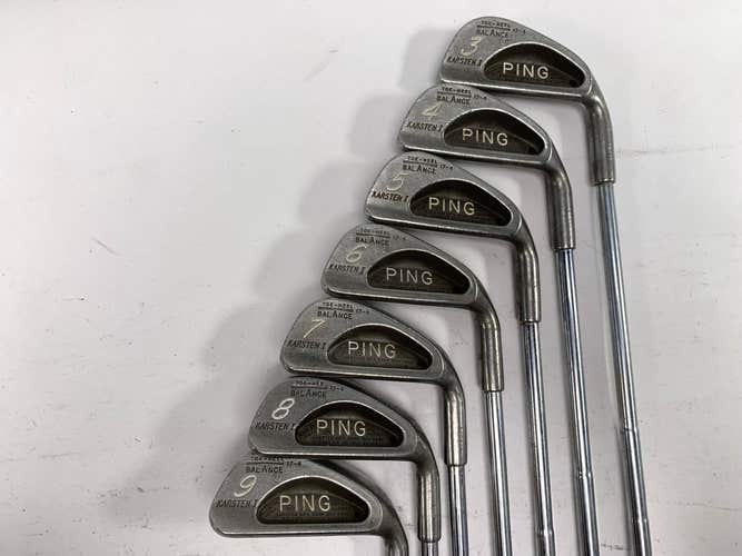 Ping Karsten I Iron Set 3-9 Black Dot Karsten Stiff Steel Mens RH