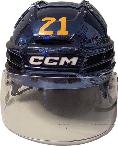 Medium CCM Super Tacks X Helmet Pro Stock-Navy Chrome (Used)