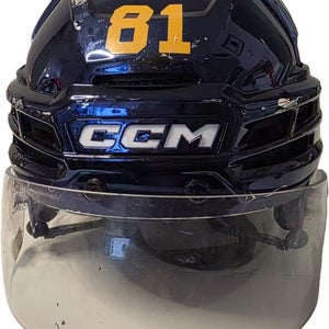 Large CCM Super Tacks X Helmet Pro Stock-Navy Chrome (Used)