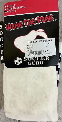 Pear Sox Youth Athletic Soccer Socks Knee High Foldable Cuffs Sweat Wicking Navy