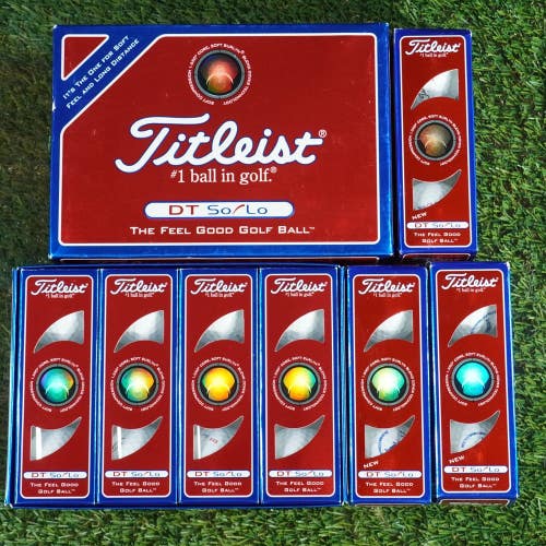 LOT OF 33 GOLF BALLS, TITLEIST DT SO/LO WHITE NEW IN SLEVES!