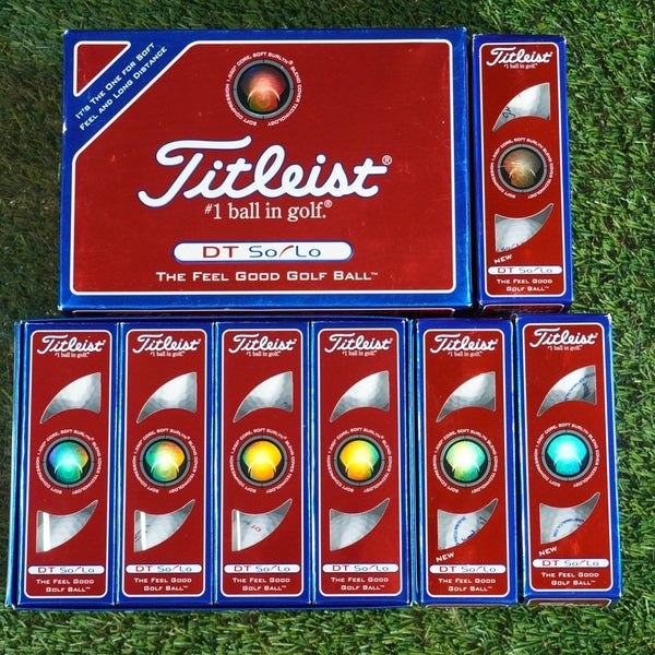 LOT OF 33 GOLF BALLS, TITLEIST DT SO/LO WHITE NEW IN SLEVES!