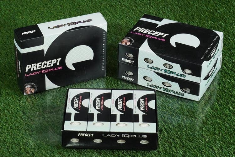 LOT OF 3 DOZEN WOMEN'S 36 GOLF BALLS, PRECEPT LADY IQ PLUS WHITE NEW IN SLEVES!