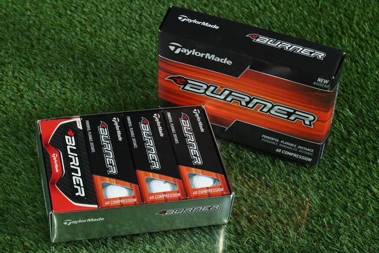 1 DOZEN 12 GOLF BALLS, TAYLORMADE BURNER NEW IN SLEVES!