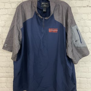 Holloway Adult's 100% Polyester Short-Sleeve Lightweight Windbreaker Navy XXL