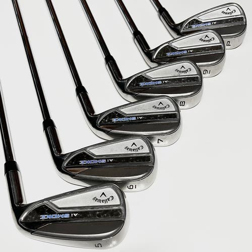 Callaway Paradym Ai Smoke Iron Set 5-9, PW Right Hand Regular Flex Steel Shafts