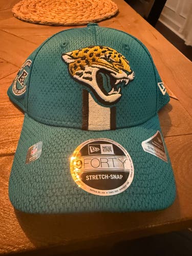 Jacksonville Jaguars New Era 9Forty Stretch-Snap Teal Hat (New)