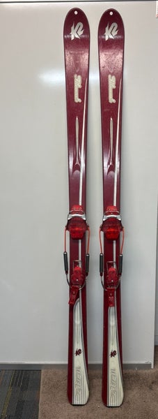 K2 World Piste 181cm Telemark Skis G3 Targa Cable Bindings GREAT Fast Shipping