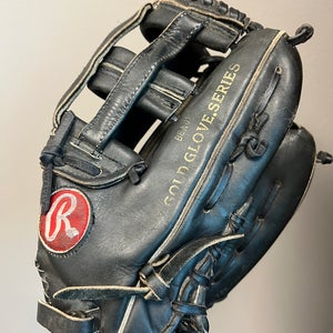 Vintage Outfield RHT Rawlings Heart of the Hide Baseball Glove 12.75" (Used)