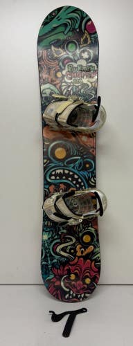 Burton Chopper 120cm Twin-Tip All-Mountain Kids Snowboard Burton Grom Bindings