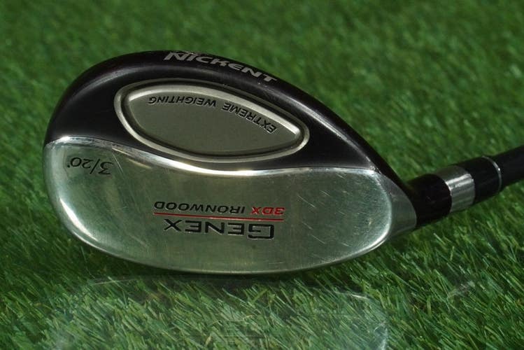 NICKENT GENEX 3DX 3 HYBRID 3H "IRONWOOD" SPEEDRATED 75G STIFF LEFT LH 20