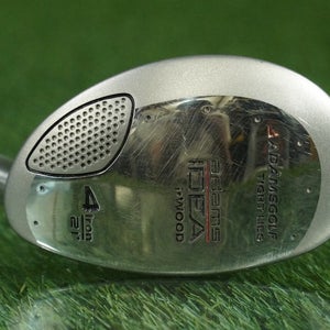 ADAMS TIGHT LIES IDEA 4 HYBRID 4H I-WOOD ALIDLA SUPERSHAFT STIFF FLEX RH 21