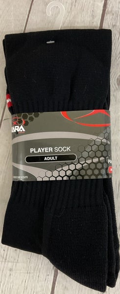 XARA Soccer Adult Player Footed Sock Knee High Durable Stretch Construction