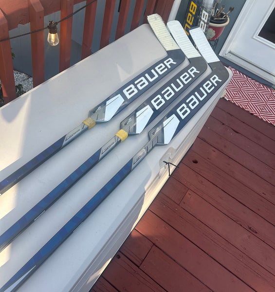 3 Pack Senior Bauer Supreme UltraSonic Regular Goalie Stick 26" Paddle Pro Stock (New)