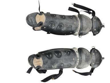 Used Easton Catchers Leg Guards Black Junior 11833-S000164032