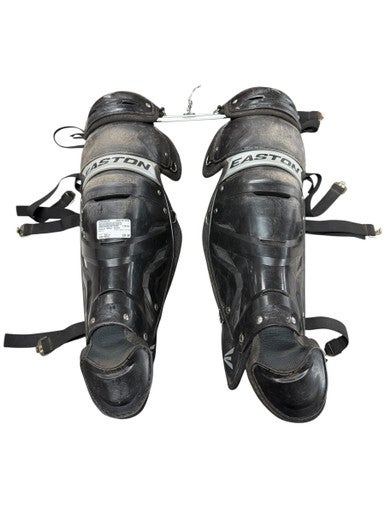 Used Easton ADULT SHINS Catchers Leg Guards Black Adult 11833-S000164606