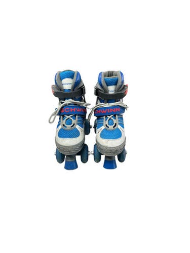 Used Schwinn QUAD Junior Roller Quad Skates Royal Blue Adjustable 11833-S000166298