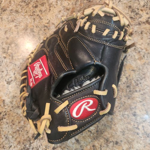 Rawlings RH Catcher's Gold Glove Elite Baseball Glove 32.5" Excellent Condition