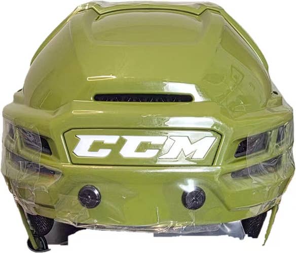 Large CCM Super Tacks X Helmet Pro Stock - Military Green(New)