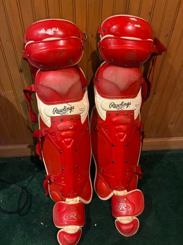 Rawlings LG950x catchers leg guards (Used)