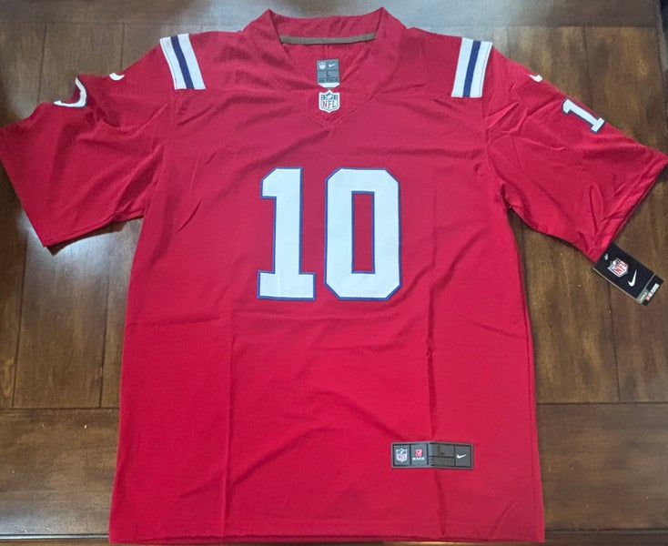 New England Patriots Throwback Drake Maye Jersey Stitched Adult Large NWT