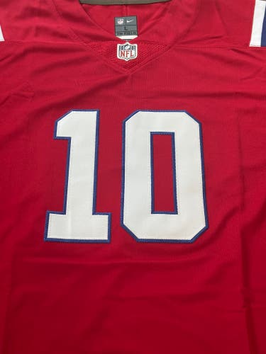 New England Patriots Throwback Drake Maye Jersey Stitched Adult Medium NWT
