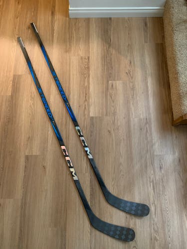 Two-Pack CCM Jetspeed FT7 Pro Left Hand P90 80 Flex Pro Stock (New)