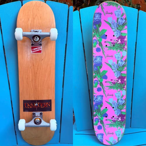 1990s NOS Blank Complete Skateboard 7.67" X 31.25" - Independent Stage 8 Trucks