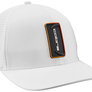 NEW Cobra Strike Trucker White/Black Adjustable Snapback Golf Hat/Cap