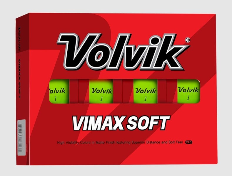 Volvik Vimax Soft Golf Balls (Matte Green, 2 Piece, 2023) 12pk 1DZ NEW