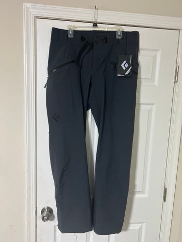 Black Diamond Mens Recon Stretch Ski Pants, Large, Carbon (New)